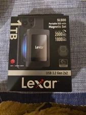 Lexar 1TB Extreme Portable SSD 2000MB/s USB-C USB 3.2 IP65 SL500 With Mag Set