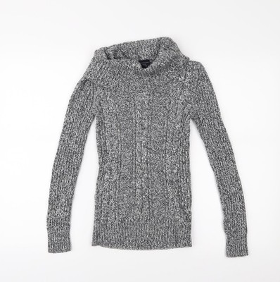 Faded Glory Damen Pullover Pulli grau Größe 6
