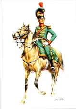 Tritt Military Artwork Soldier Horseback Westphalia Regiment Postcard C268
