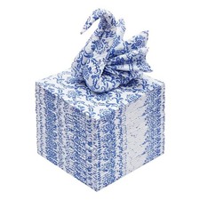 Blue Floral Cocktail Napkins For Wedding Party 6.5 x inches,