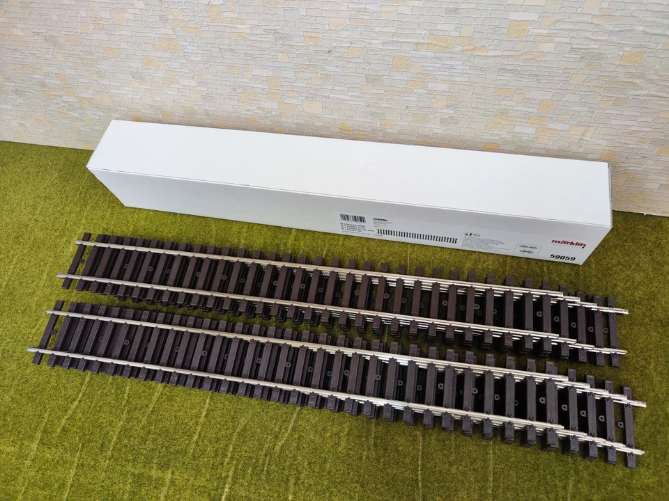 10x Märklin 59059 Track 1 Track/Rail Straight 600 mm Mint with Original Packaging - Image 3 of 4