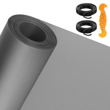 MAGZO Window Door Screen Replacement Kit, 86" W x 196" L, with Retainer Splin...