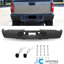 Rear Step Bumper For 2007-2010 Chevy Silverado 2500hd 3500hd Wo Sensors Black