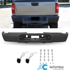Rear Step Bumper For 2007-2010 Chevy Silverado 2500HD 3500HD W/O Sensors Black