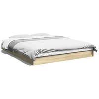 Bettgestell Sonoma-Eiche 160X200 Cm Holzwerkstoff