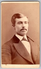 Antique CDV Circa 1870s Lyman W. Colby Handsome Man In Suit NH