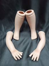 S1 Vintage 6" Porcelain Doll Legs and arms lot of 4 Parts