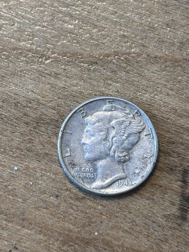 1943 Mercury Dime AU