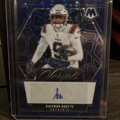 Panini Mosaic 2025 Scripts Autograph Kayshon Boutte Card Patriots #SCR-KBE