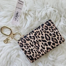 Victoria's Secret Leopard foldable card case wallet
