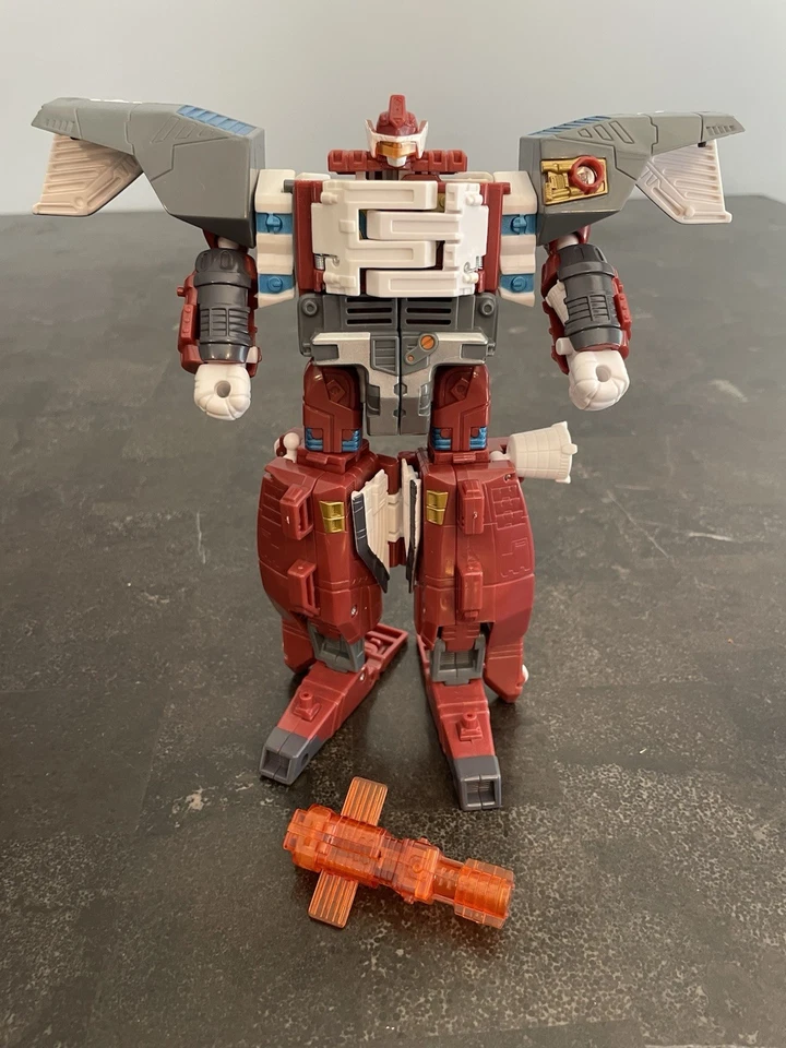 Transformers Energon Mega Class Autobot Powerlinx Jetfire Hasbro Vintage 2003 - Imagem 3 de 4