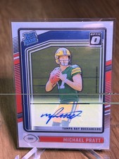 2024 Panini Donruss Optic Rated Rookie Michael Pratt #280 Autographs /325 Packer