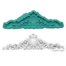 Baroque Scroll Border Silicone Mold Angel Fondant Sugarcraft Cake Decorating