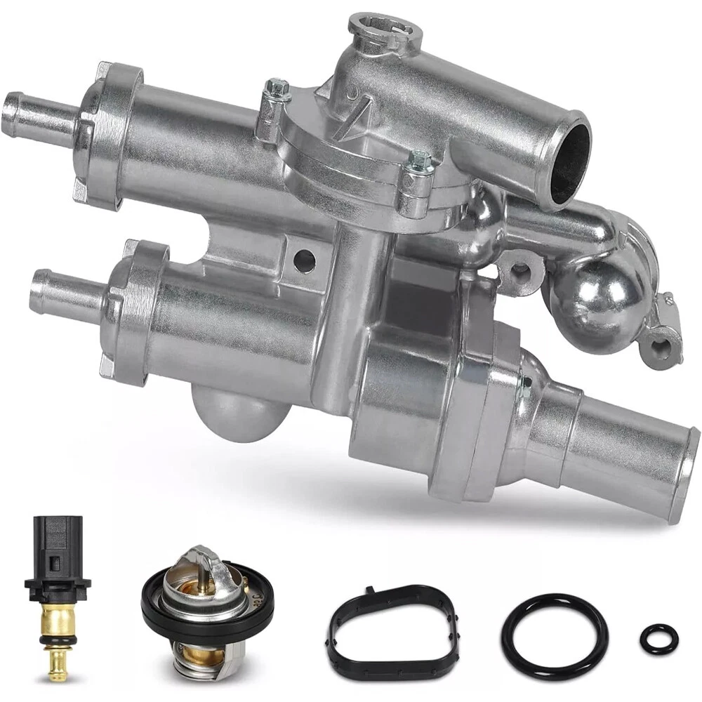 Aluminum Thermostat Housing Assembly for 07-12 Dodge Caliber 07-17 Jeep Compass