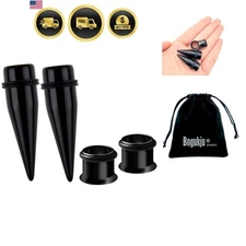 Ear Stretching Kit Tapers Tunnels Unisex Acrylic Steel 7/16 316L Steel