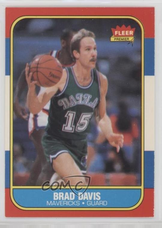 1986-87 Fleer Brad Davis #22 0d08
