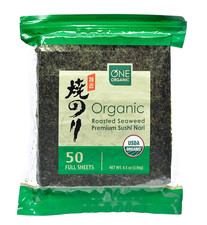 Sushi Nori Premium Roasted Organic Seaweed 50 Full Sheets 