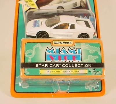 MATCHBOX STAR CAR COLLECTION MIAMI VICE WHITE FERRARI TESTAROSSA