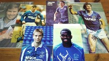 X6 Everton Original Signatures Football Pictures VGC Job Lot