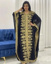 Work Moroccan Abaya Dress Stylish Islamic Dubai Sale Long Kaftan Gown Hand Beach