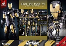 Ready！New Hot Toys MMS741D61 Iron Man Mark VII Black And Gold Version 1/6 Gift