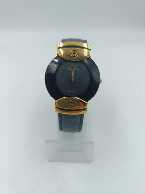Laura di Sogni Damenarmbanduhr Schwarz Gold Quartz Elegant