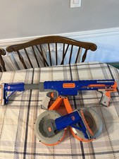 Nerf CS35 N-Strike Elite Rapidstrike Blaster W/ 2-35 Round Drums And Extra Stock