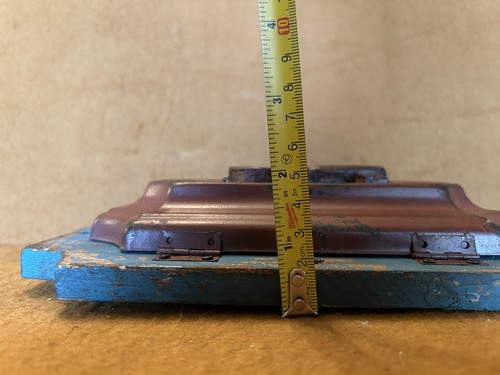 Vintage, Distressed Wood & Metal Key Holder, Indoor Outdoor blue 10 " large c7 - Picture 10 of 11