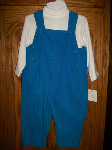 Petit Ami Jungen 2 Stück blau weicher Cord Longall Strampler 18 Monate Neu mit Etikett