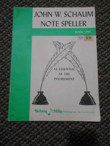 Old Vintage 1945 John W Schaum Note Speller Book 1 Teaching School ...
