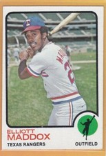 1973 TOPPS BASEBALL ELLIOTT MADDOX #658 RANGERS NMMT *85881