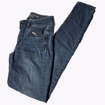 American Eagle AEO Sateen Jegging Jeans Womens Size 4 Low Rise Medium Wash  Denim | eBay
