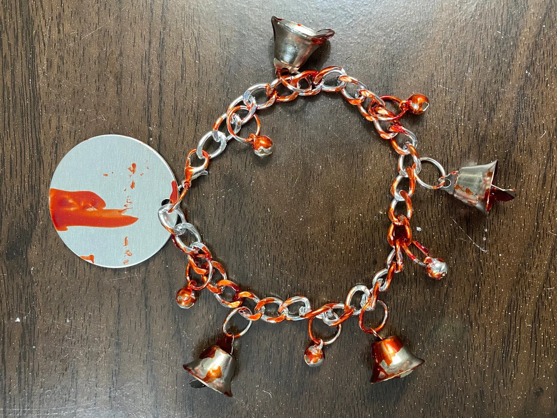 BLOODY Leatherface Bracelet Prop Texas Chainsaw Massacre Art Myers