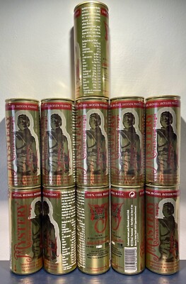 Michael Jackson Official HIStory Tour 'Mystery' Drink Open Cans