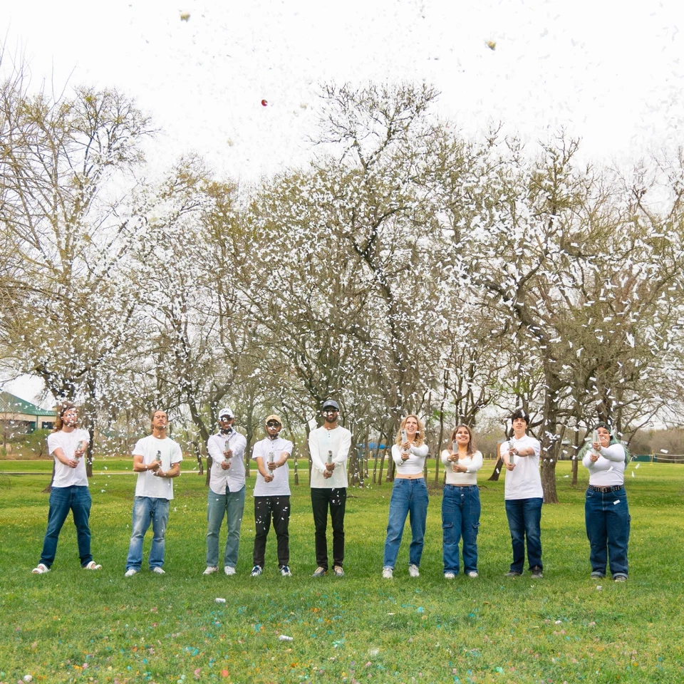 White Wedding Confetti Cannon Confetti Poppers Biodegradable, Wedding Exit Idea - Image 3 of 4