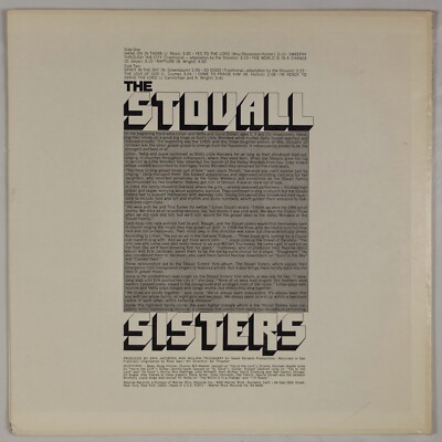 THE STOVALL SISTERS レアLP USオリジナル THE STOVALL SISTERS: '71 Funk Soul Breaks Promo WLP NM Vinyl | eBay