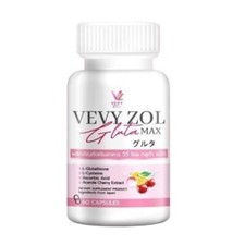 Vevy Zol Gluta Max Health Supplement Anti-Aging Whitening Brightening X2 60 Caps