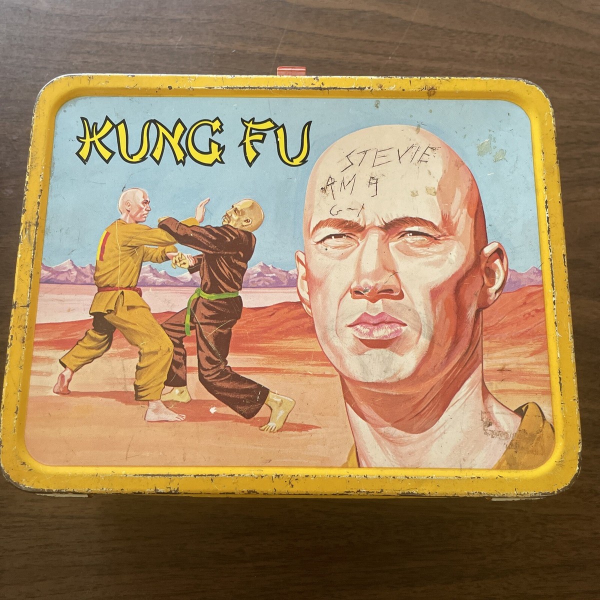Vintage Kung Fu Metal Lunch Box No Thermos 1974 King-Seeley David