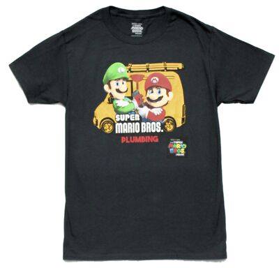The Super Mario Brothers Movie New Adult T-Shirt - Mario & Luigi Plumbing