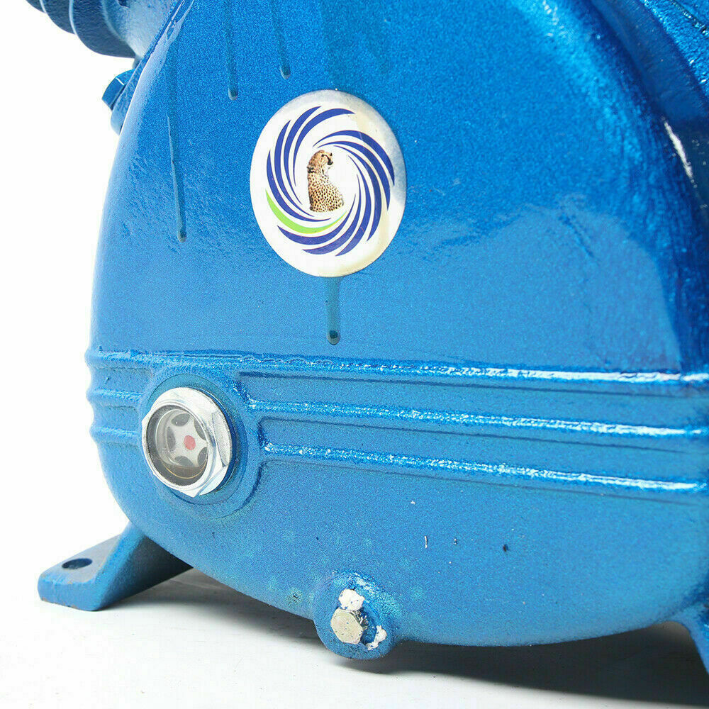 21CFM 5HP 175 PSI Air Compressor Pump Motor Head Double Stage V-Style 2-Cylinder