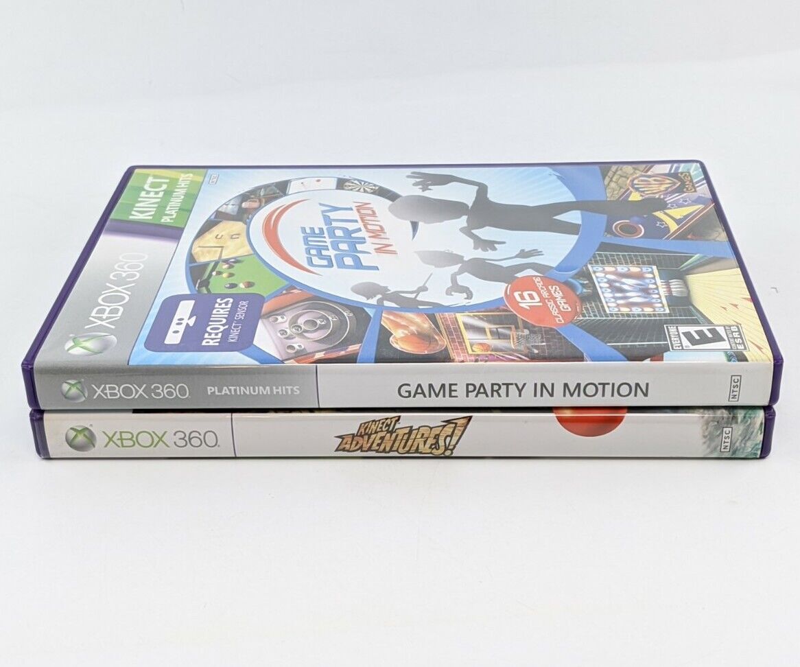 Xbox 360 Bundle 2 Games (Kinects Adventures!,Game Party In Motion)