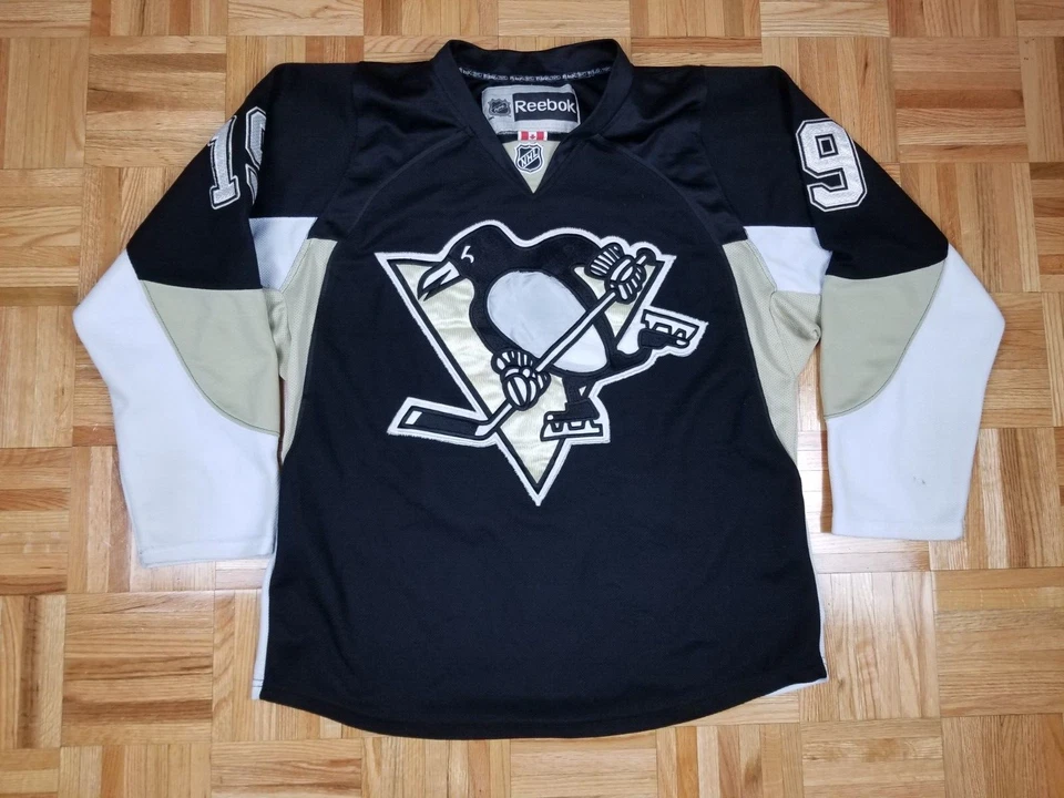 CAMISETA DE HOCKEY DE COLECCIÓN PITTSBURGH PENGUINS #19 BENNETT FIGHT STRAP REEBOK NHL 48 Foto 2 de 4