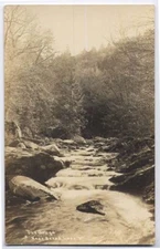 1933 BREAD LOOP VT The Gorge Rushing Water REAL PHOTO postcard RPPC 