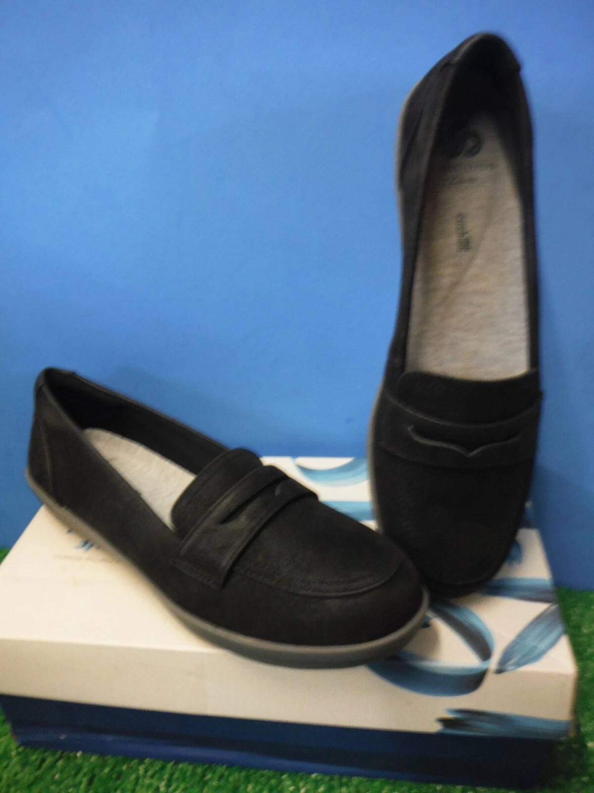 MOCASSINI CLARKS CLOUDSTEPPERS AYLA FORM PENNY DONNA TAGLIA 8 5 *NUOVI*