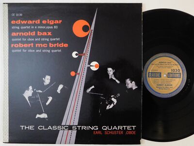 THE CLASSIC STRING QUARTET Elgar Qrt, Bax Oboe Quintet CLASSIC EDITIONS LP NM