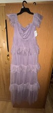 Arylee Ruffle Tulle Formal Dress - Lavender Sz M