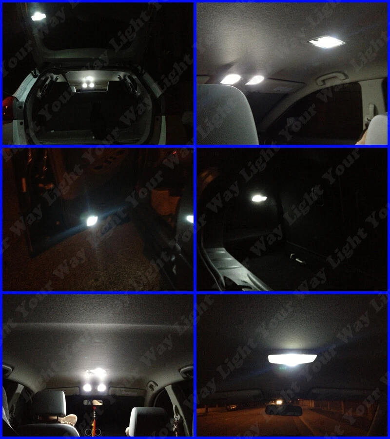 6 x Luces de matrícula interiores LED blancas para Nissan Pathfinder QX4 1995-2004 Foto 3 de 4