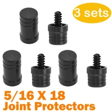 3 Sets Plastic 5/16 X 18 Joint Protectors Billiard Pool Cue Stick Accessory