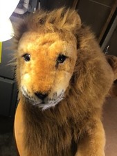 Melissa  Doug Lion Giant Stuffed Animal Wildlife Huge Realistic Very Good Cond.