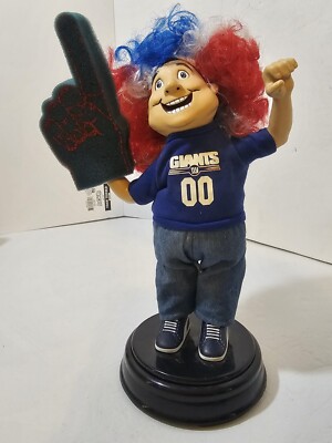 Vintage Ny NyG NEW YORK GIANTS FAN DOLL FROM GEMMY INDUSTRIES NFL Non  Working